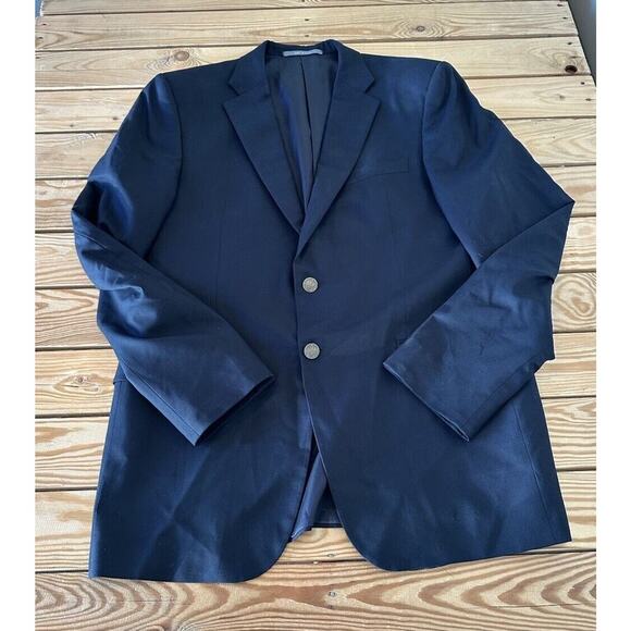 Hickey Freeman Suit Jacket Size 42 Long Men’s Black - Picture 1 of 10